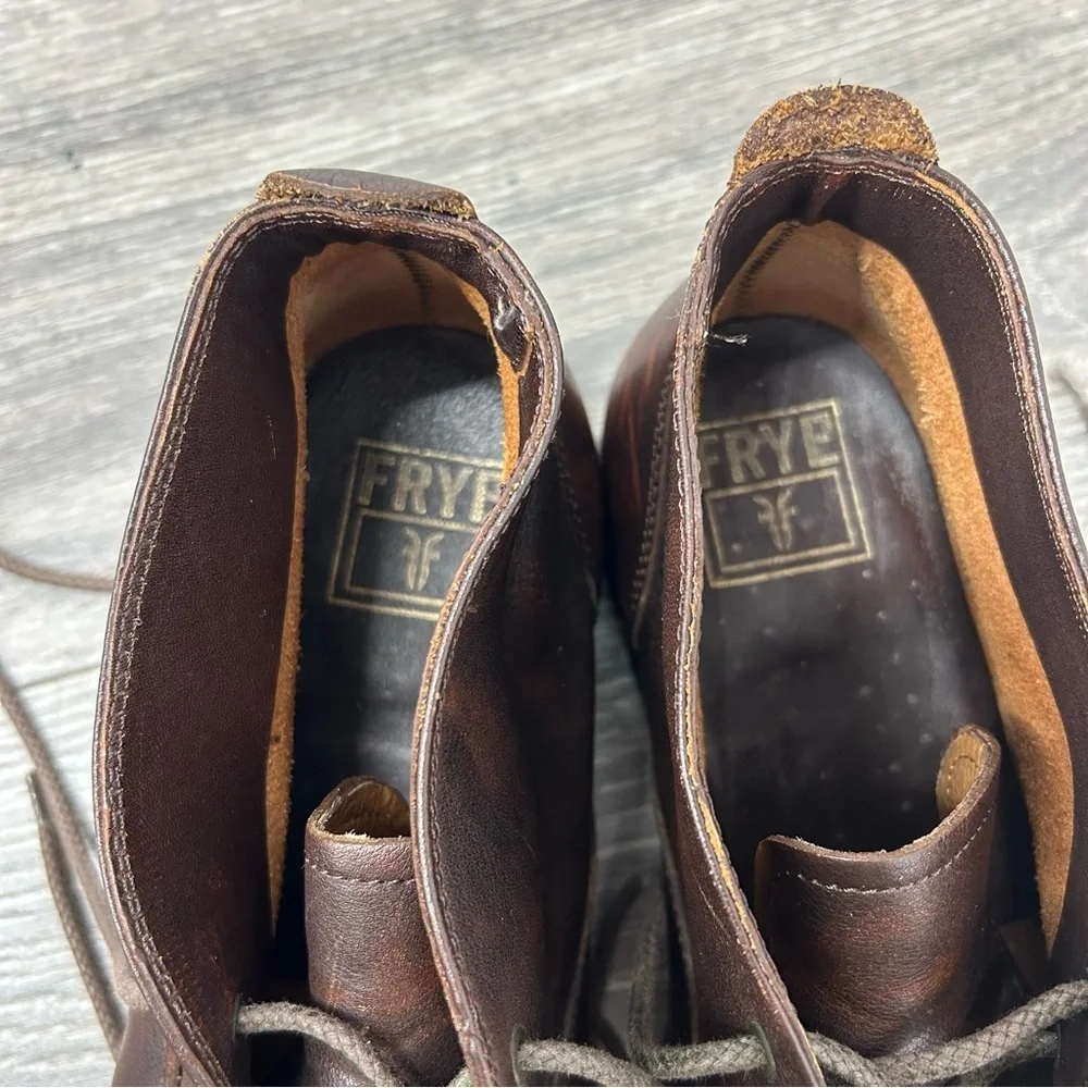 Frye Brown Leather Chukka Ankle Boots Size 9